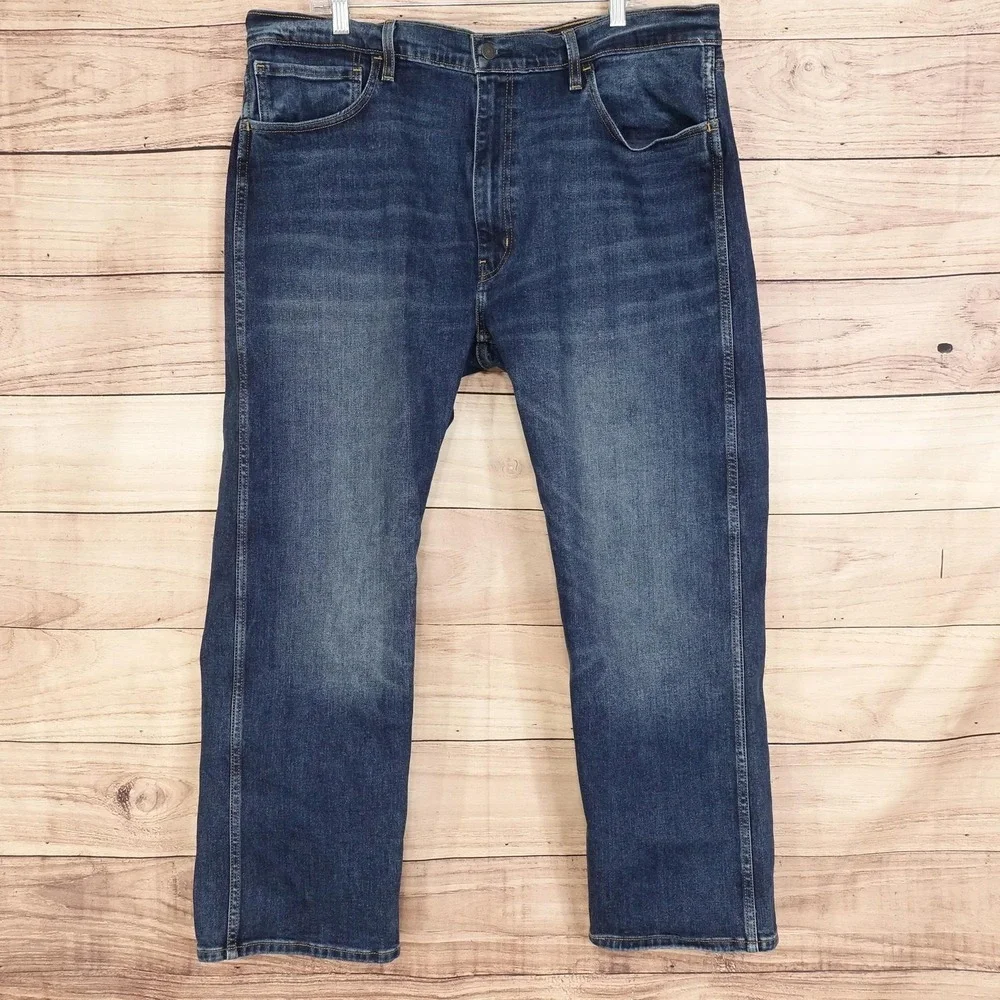 Levis Workwear Jeans Mens 40x30 Blue Medium Wash Regular Straight Stretch Denim
